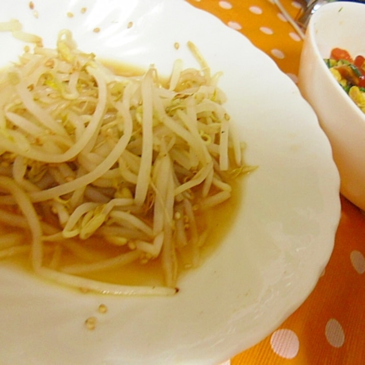 もやしのレンジ蒸しナムル 幼児食にも レシピ 作り方 By ミスチバス 楽天レシピ